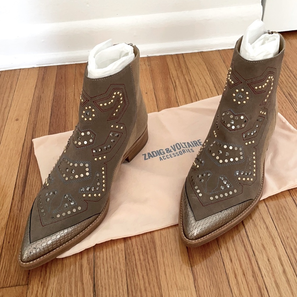 Zadig & Voltaire suede ankle boots